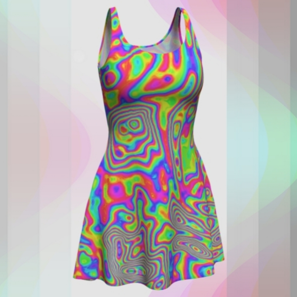 Psychedelic Multicolor Dress